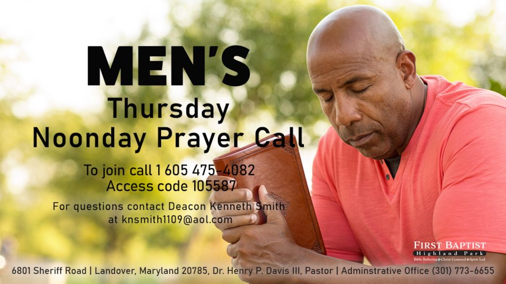 Men's Thursday Prayer Call v3