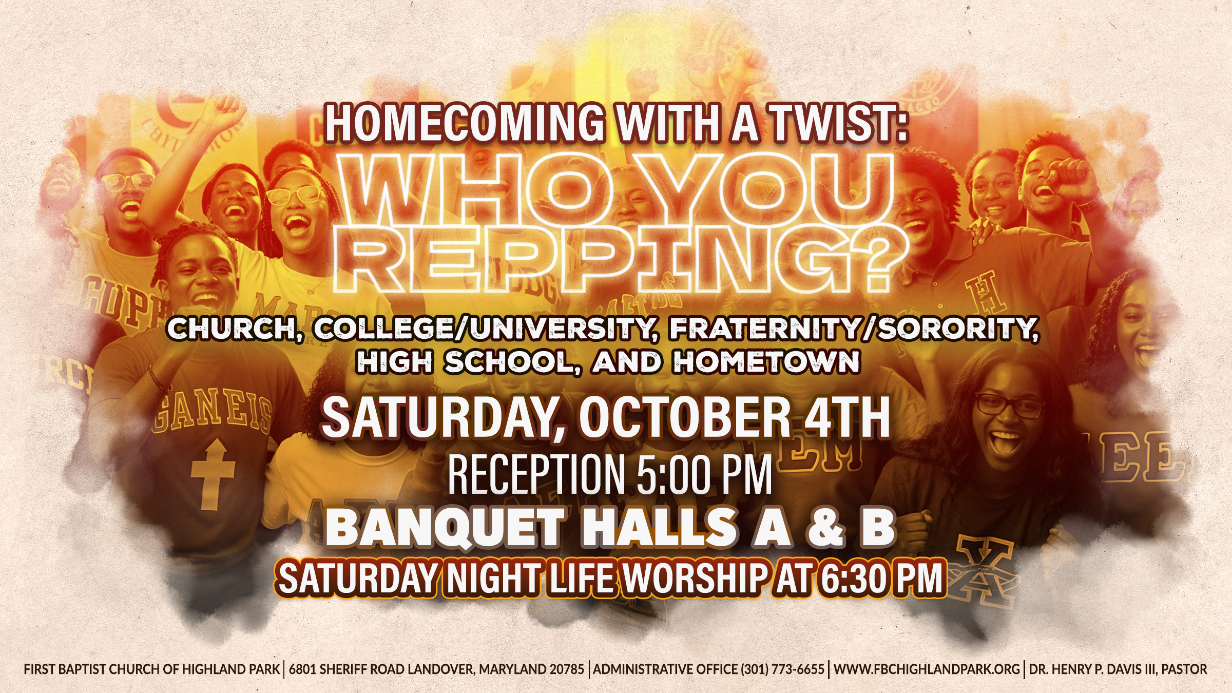 Social Media Announcement - Homecoming with a Twist - Who You Reppin V5