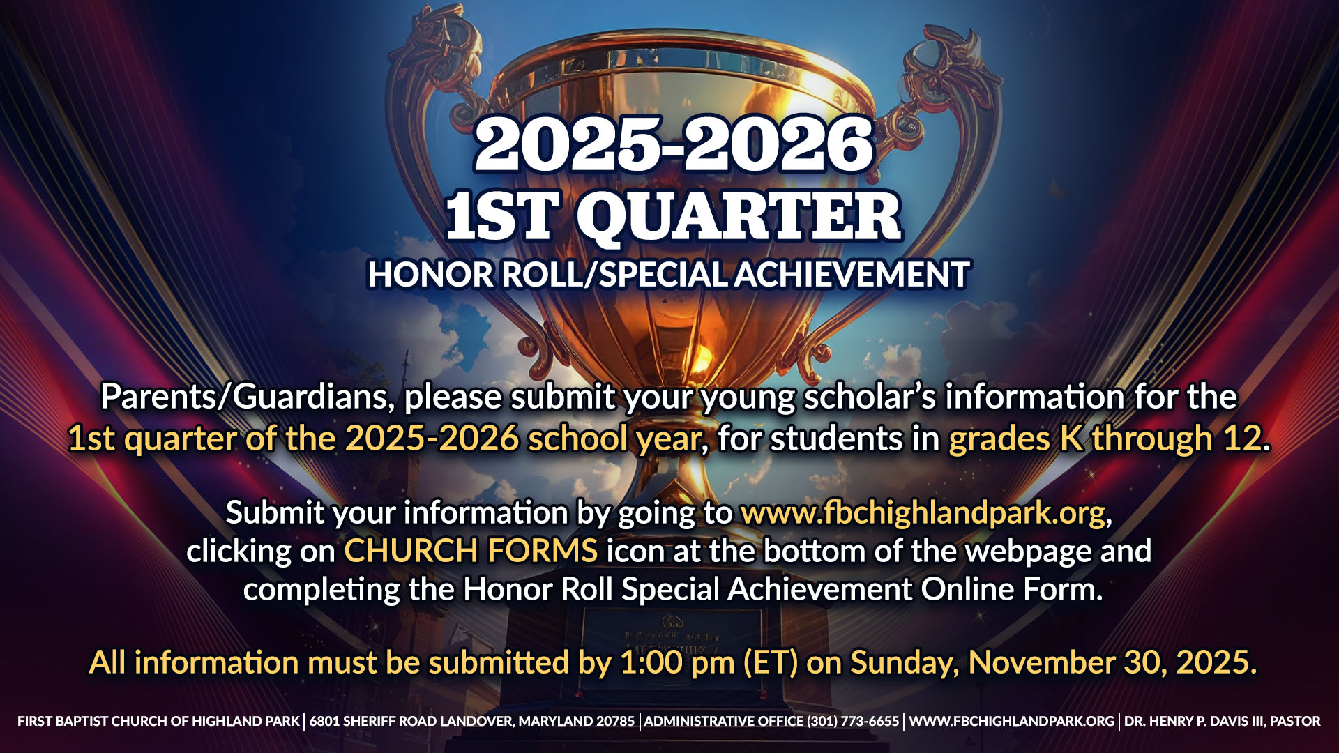 2025- 2026 Academic Year End Honor Roll Special Achievement Event (2)